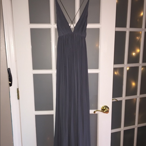 Tobi Dresses & Skirts - Tobi Silver Maxis w/ tie in back